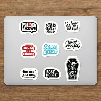 Sober Stickers Pack Sober Sticker close-up view (view 2)