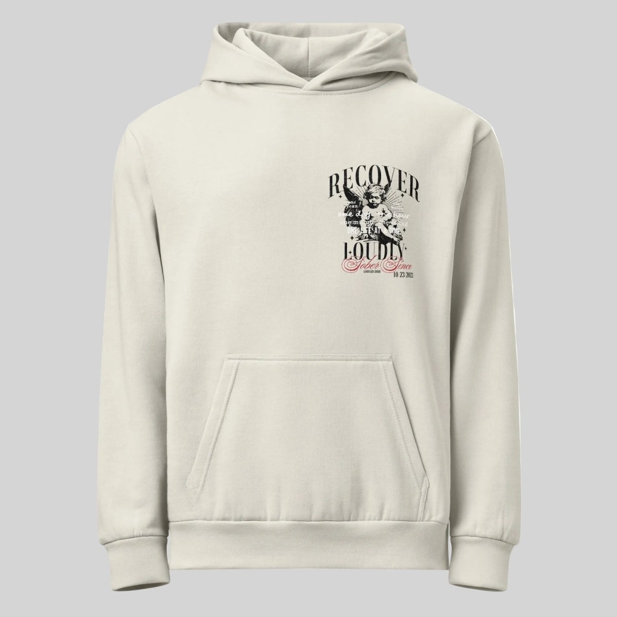 Loosid Sober Hoodie Limited Edition Recovery Hoodie featuring the design
