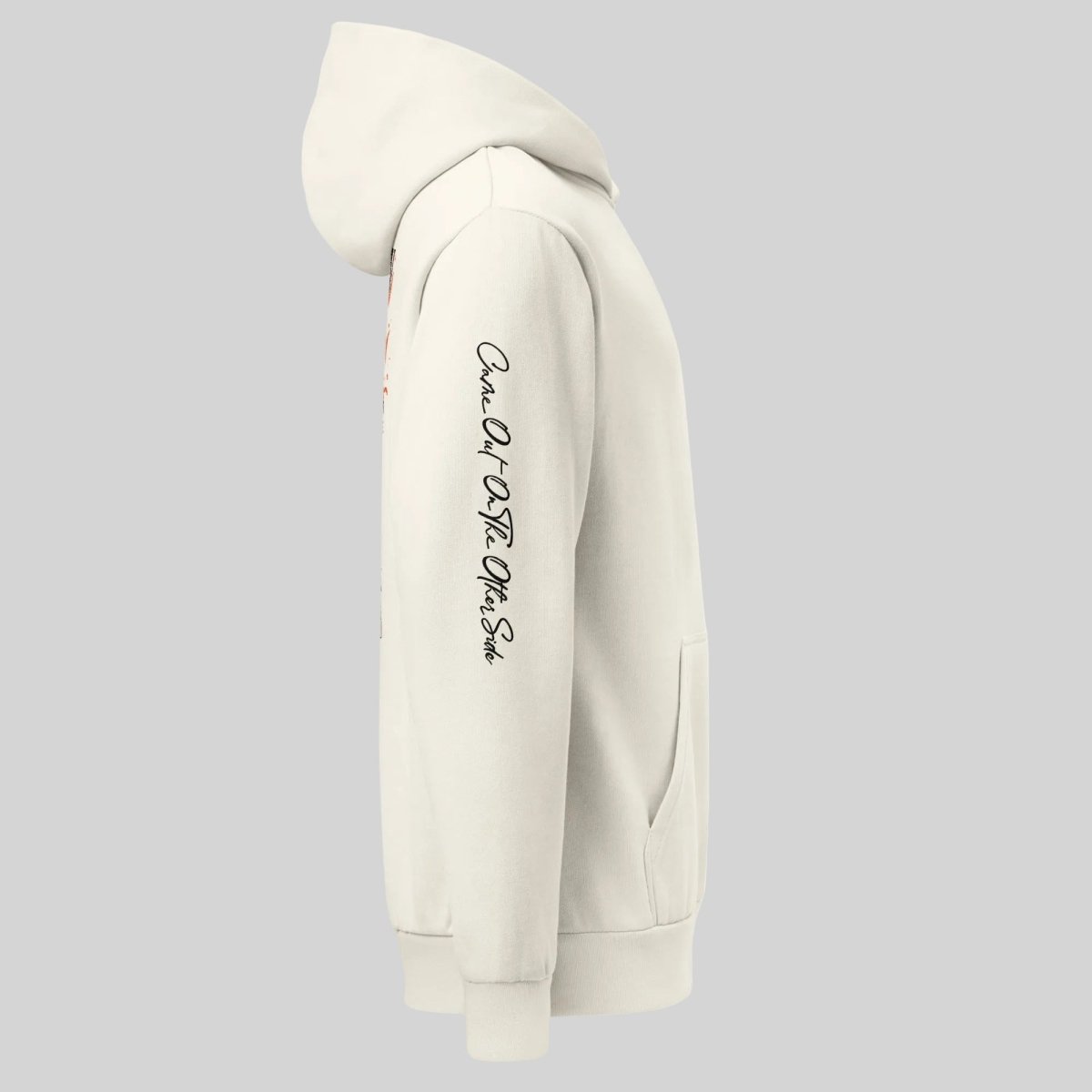 Cream Phoenix Reborn Recovery Hoodie ULTRA Premium Garment Dyed Recovery Hoodie side view (view 6)