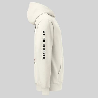 Cream Recover Loudly Hoodie ULTRA Premium Garment Dyed Recovery Hoodie side view (view 6)
