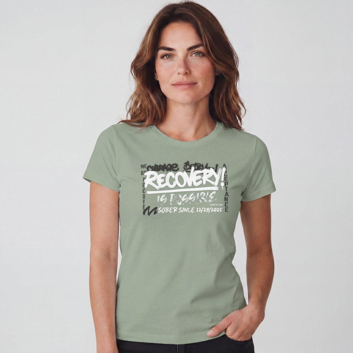 Sober T Shirt | Women's Recovery Is Possible Tee