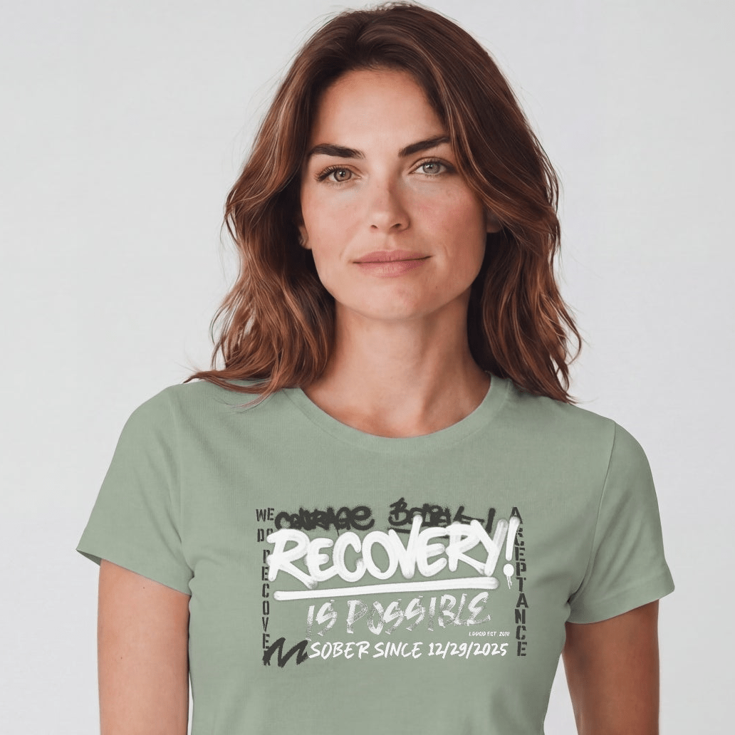 Sober T Shirt | Women's Recovery Is Possible Tee
