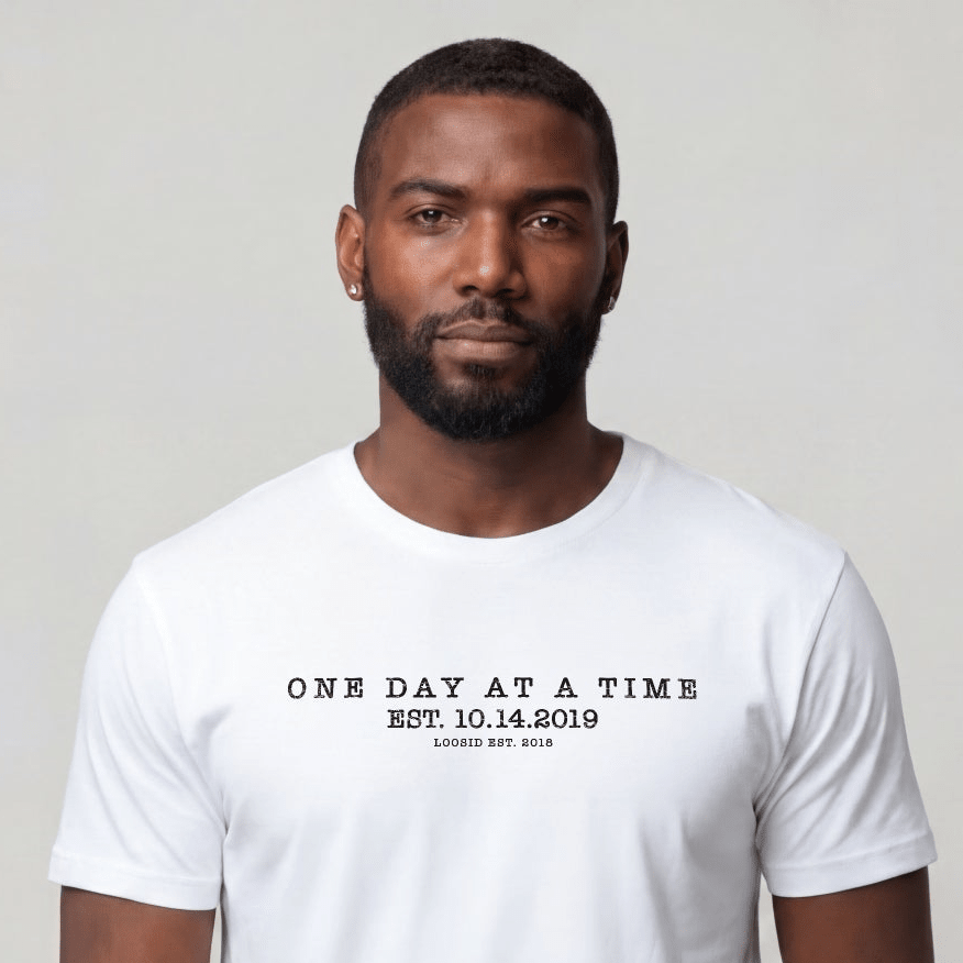 Sober T Shirt | Men's One Day At a Time Tee