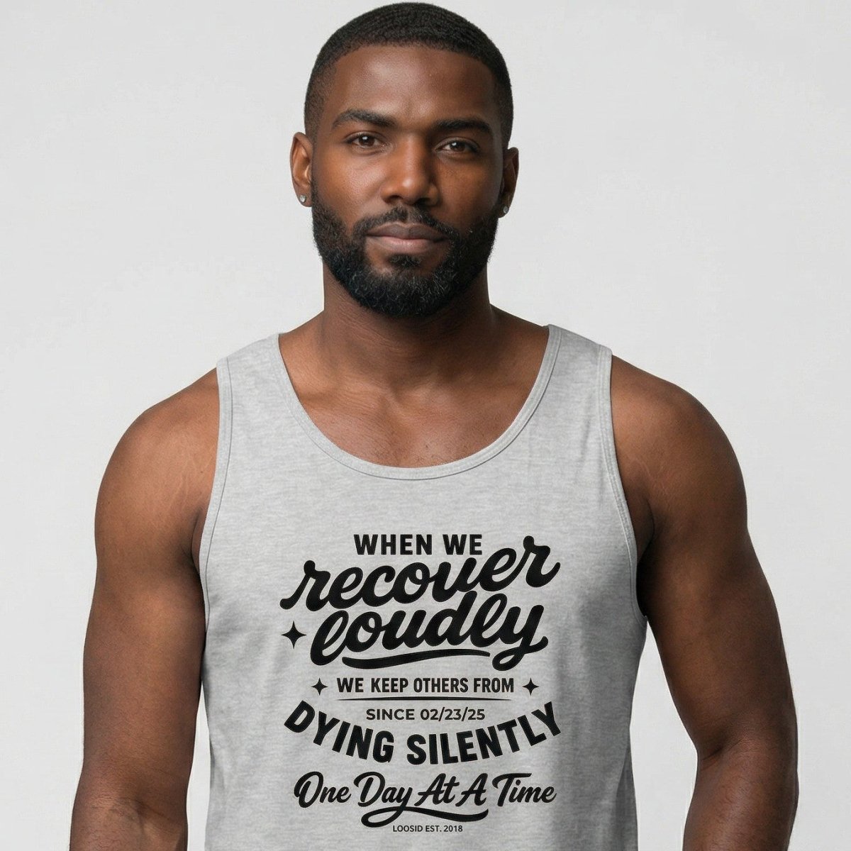 When We Recover Loudly Sober Tank Top packaging detail (view 18)