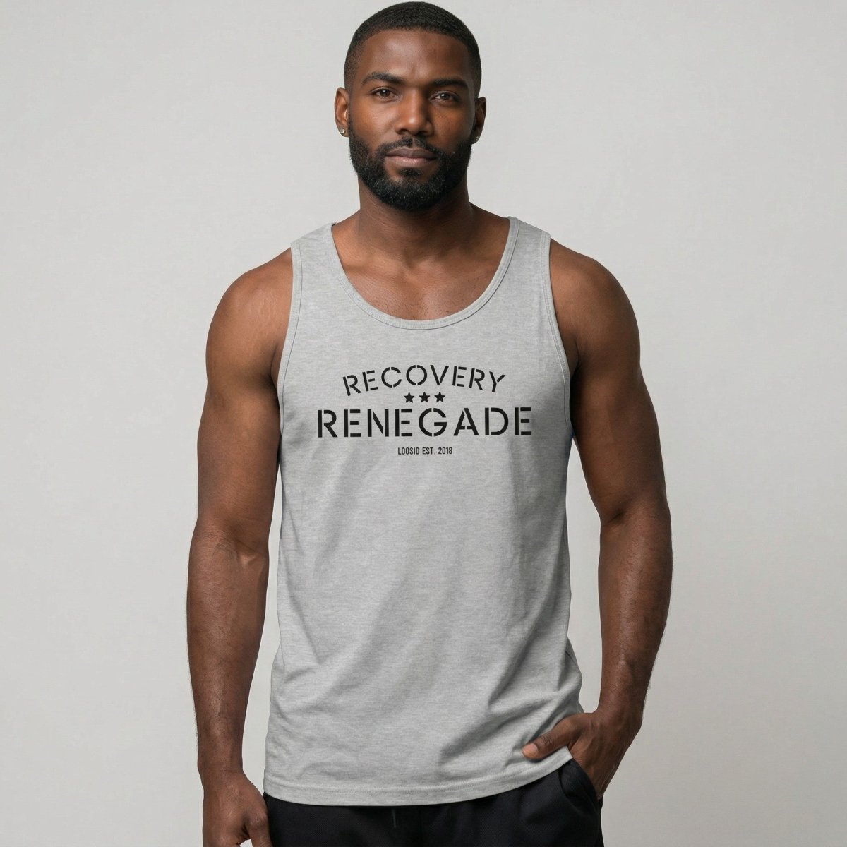 Recovery Renegade Sober Tank Top side view (view 16)