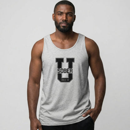 Big U Sober Sober Tank Top side view (view 16)
