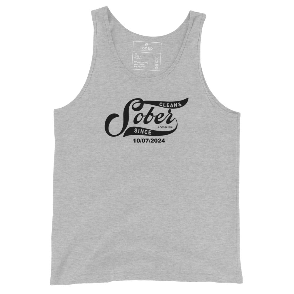 Sober Since Sober Tank Top graphic detail (view 14)