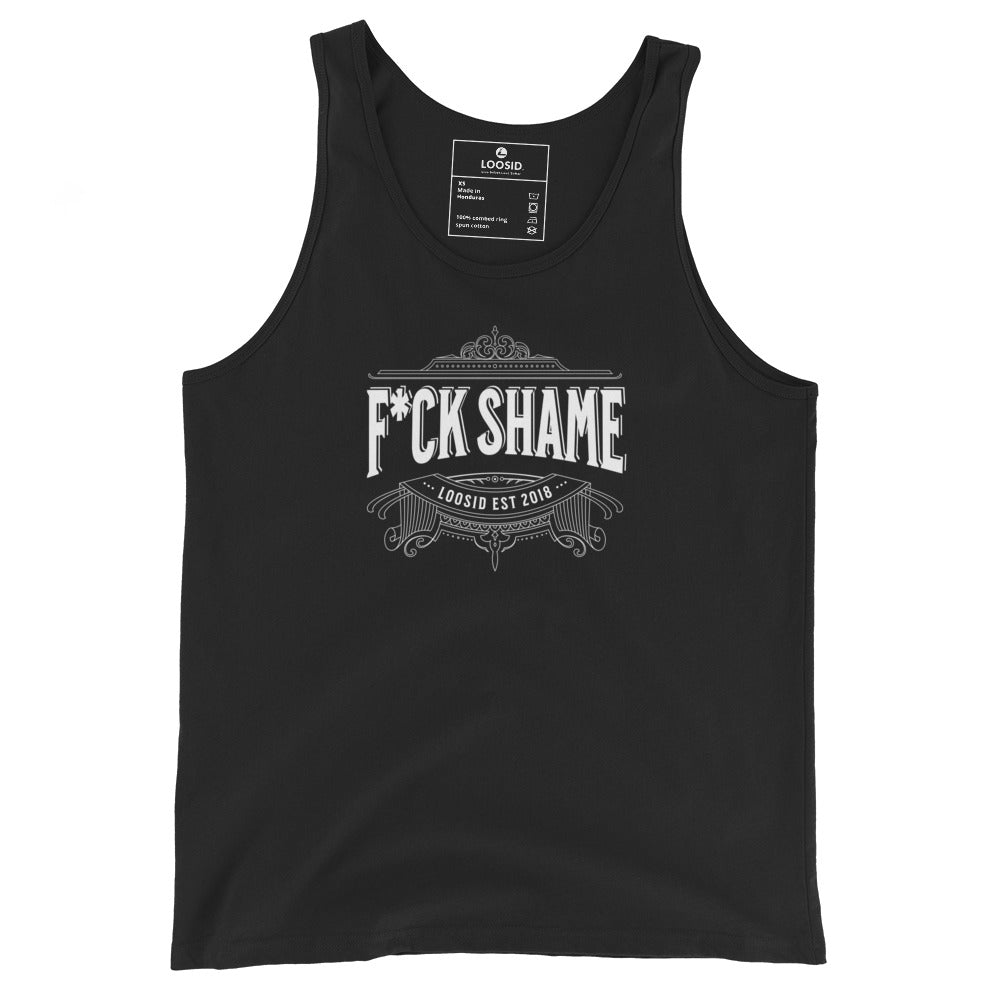 F*ck Shame Sober Tank Top packaging detail (view 8)