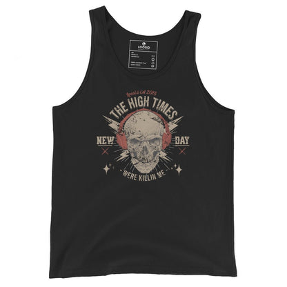 High Times Were killing Me Sober Tank Top close-up view (view 2)
