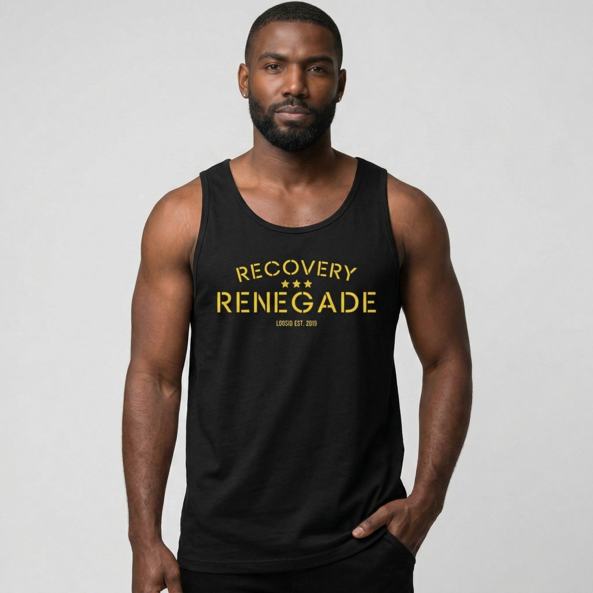 Recovery Renegade Sober Tank Top back view (view 7)