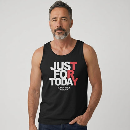 Just For Today Sober Tank Top graphic detail (view 4)