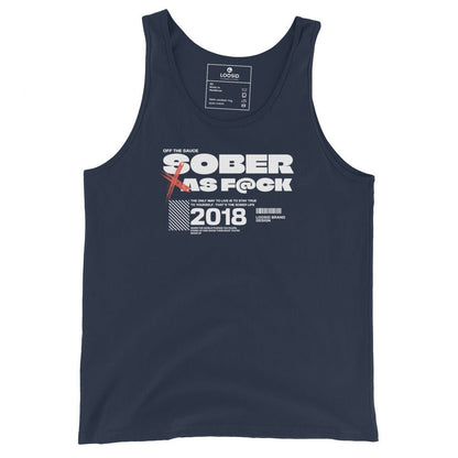Sober as F*ck Sober Tank Top lifestyle view (view 5)