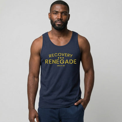 Recovery Renegade Sober Tank Top graphic detail (view 4)
