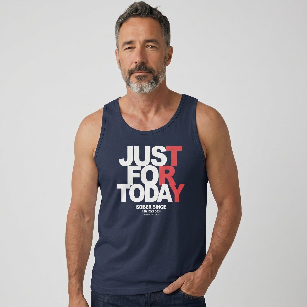 Just For Today Sober Tank Top side view (view 16)