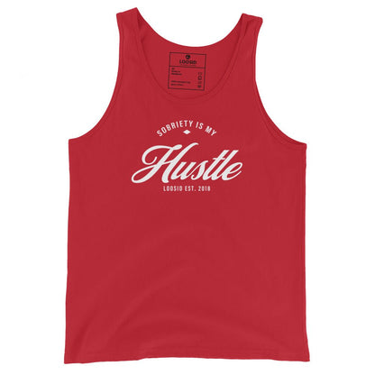 Sobriety is My Hustle Sober Tank Top lifestyle view (view 5)