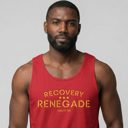 Recovery Renegade Sober Tank Top fit detail (view 9)