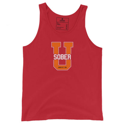 Big U Sober Sober Tank Top featuring the design (view 11)