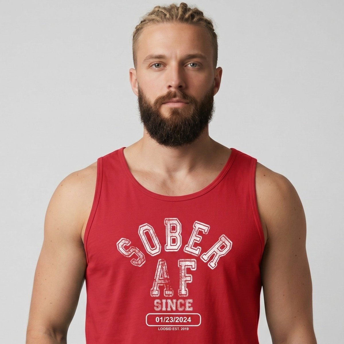 Sober AF Sober Tank Top fit detail (view 9)