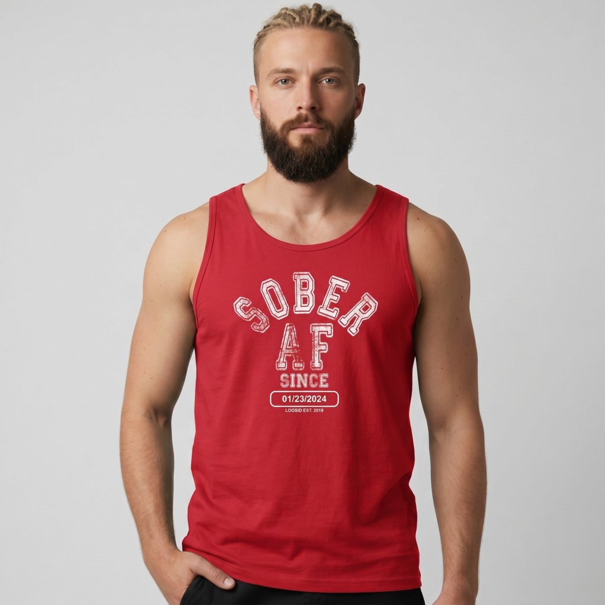 Sober AF Sober Tank Top product photo (view 10)