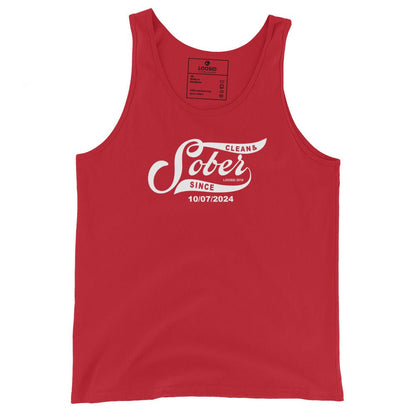 Sober Since Sober Tank Top featuring the design (view 11)