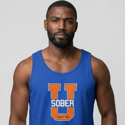 Big U Sober Sober Tank Top fit detail (view 9)