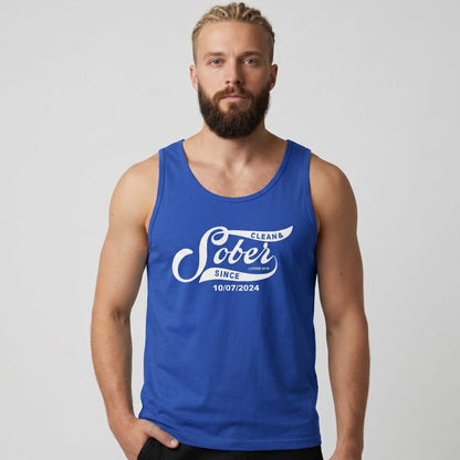 Sober Since Sober Tank Top back view (view 7)