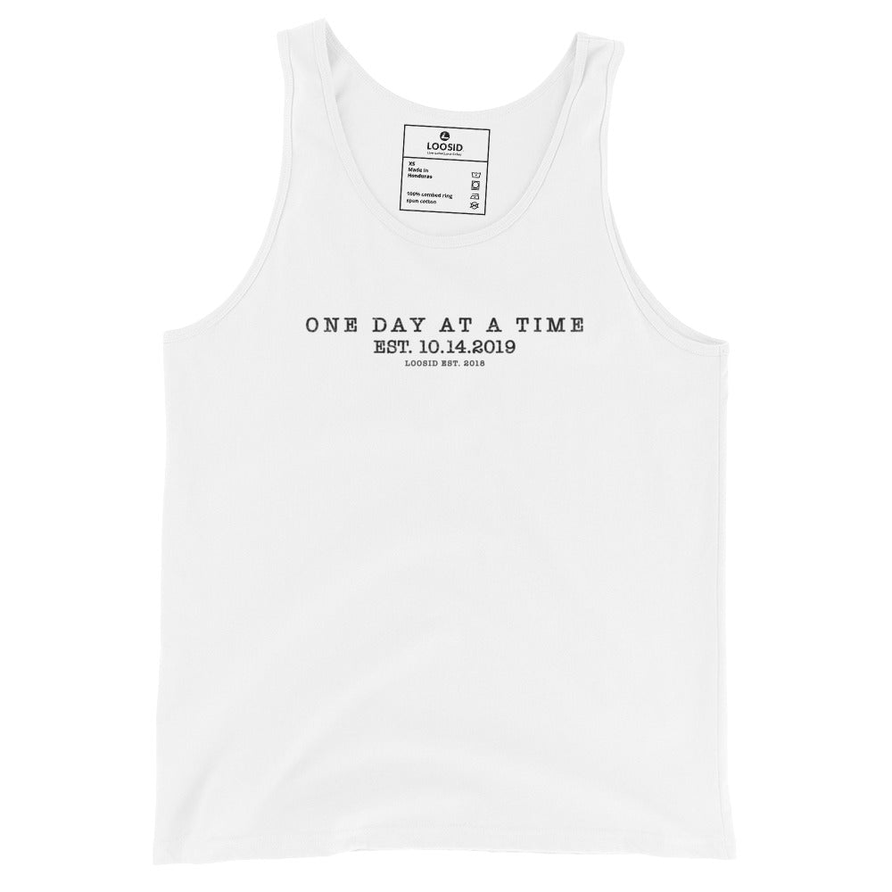 One Day At a Time Sober Tank Top back view (view 17)