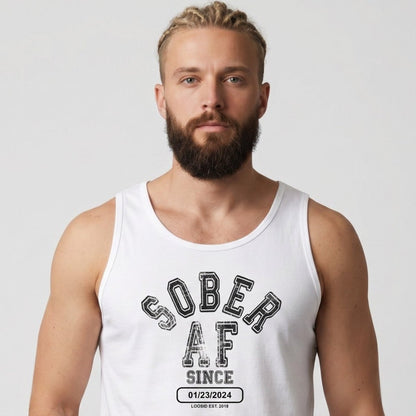 Sober AF Sober Tank Top packaging detail (view 18)