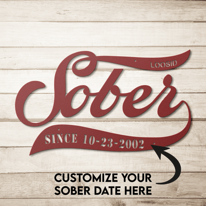 Sober Since Die Cut Sobriety Art packaging detail (view 8)