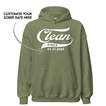 Clean Since Sober Recovery Hoodie product photo (view 10)
