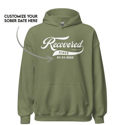 Recovered Since Recovery Hoodie close-up view (view 12)