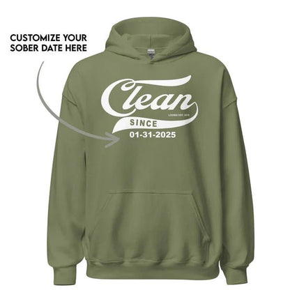 Clean Since Recovery Hoodie lifestyle view (view 15)