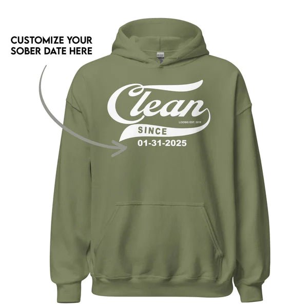 Clean Since Recovery Hoodie lifestyle view (view 15)