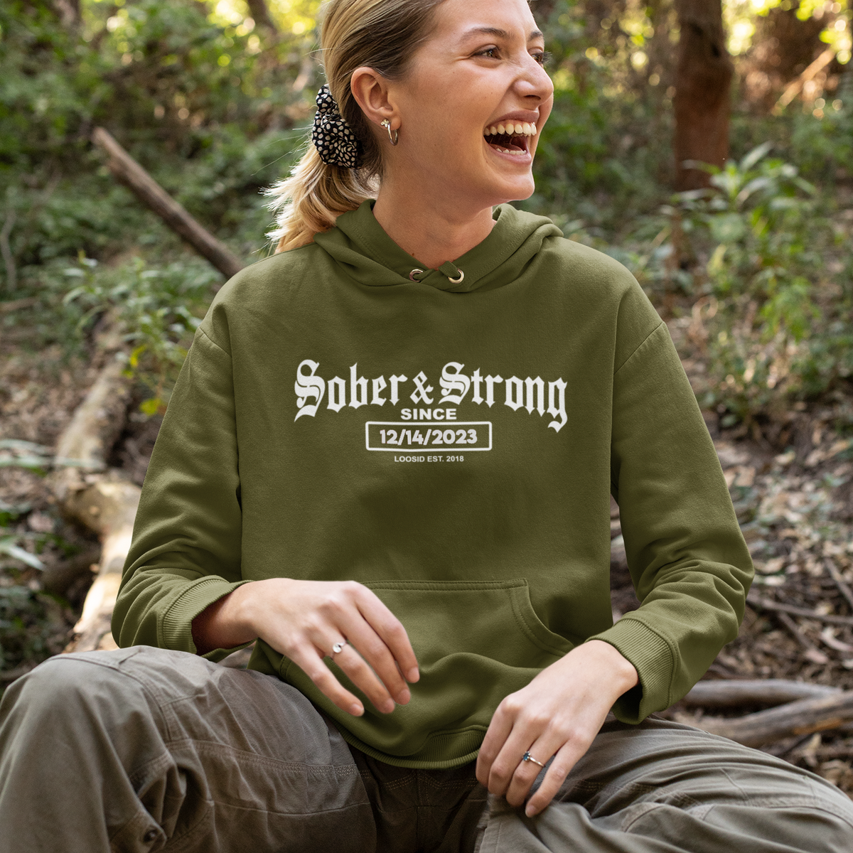 Personalized Recovery Hoodie for meaningful sober living