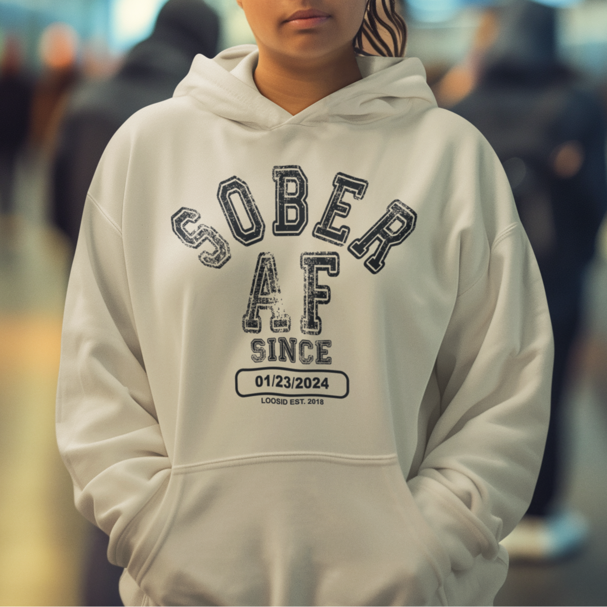Vintage-style Recovery Hoodie designed for strength and resilience