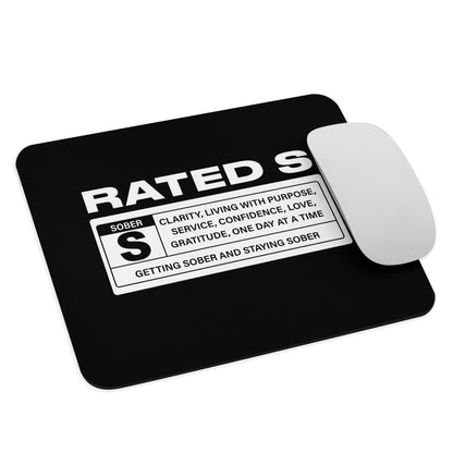 Loosid Rated S Recovery Mouse Pad featuring the design