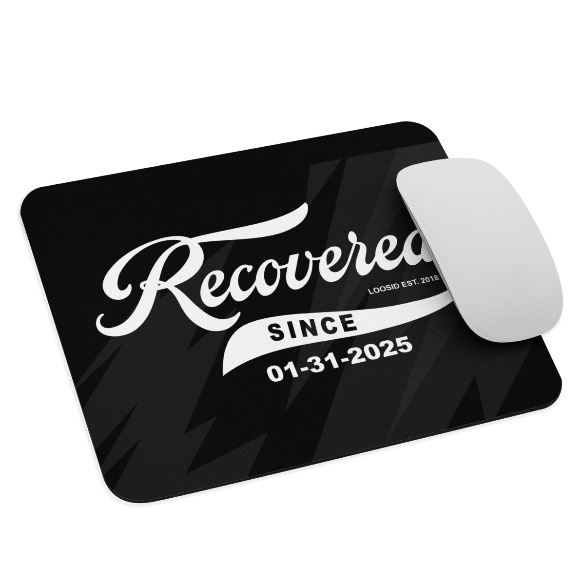 Loosid Recovered Recovery Mouse Pad featuring the design