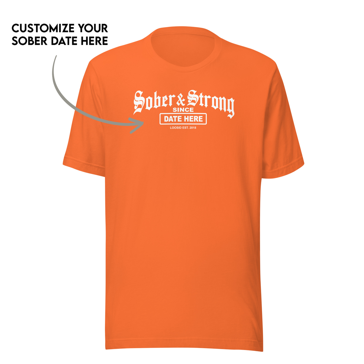 Durable Sober T Shirt with Old School graphic style