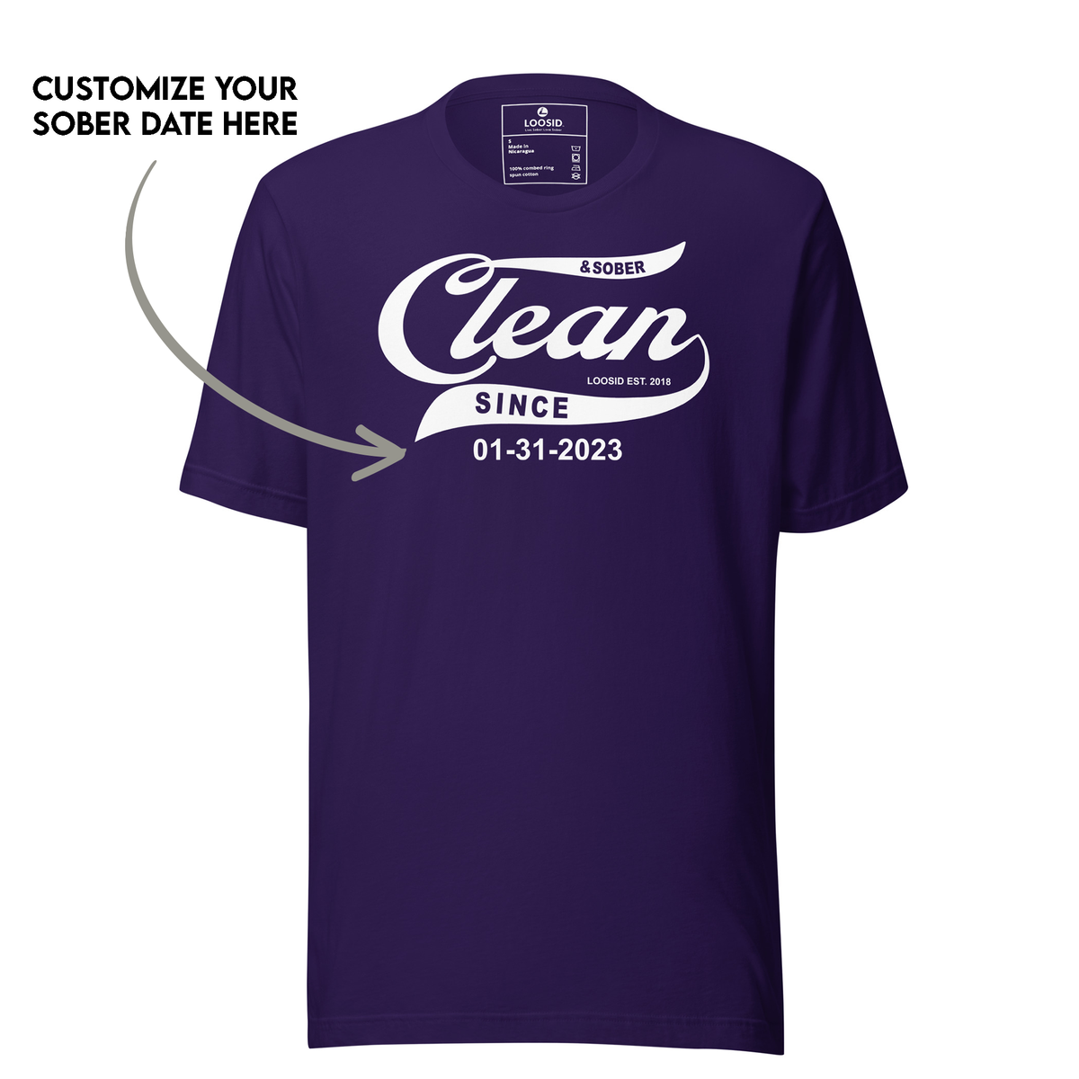 sober t shirt comfortable and durable recovery wear