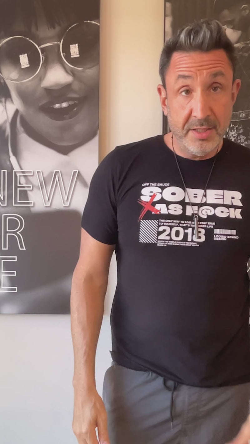Comfortable Sober T Shirt designed for daily wear and recovery pride