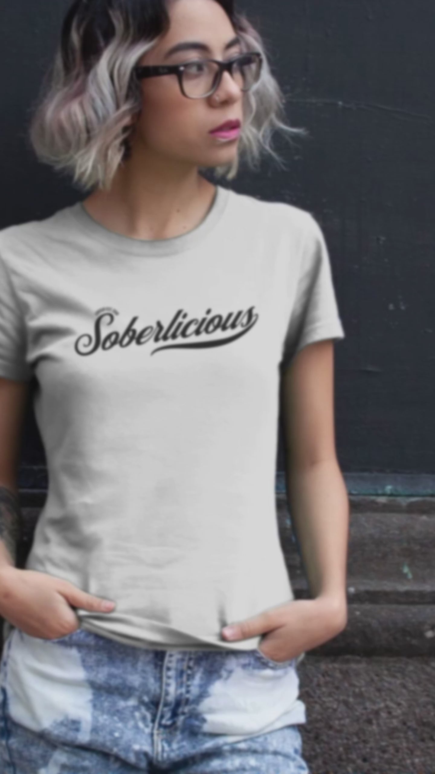 Soberlicious Womens Relaxed Sober T Shirt