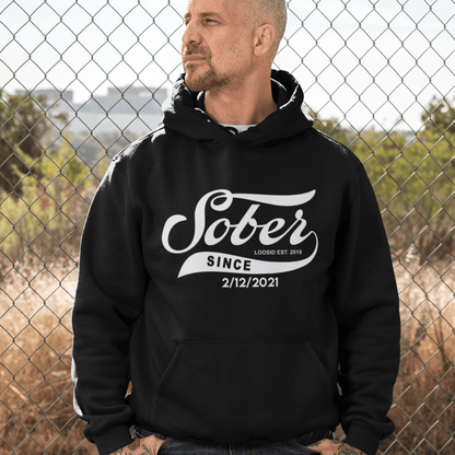 Sober Since Recovery Hoodie side view (view 6)