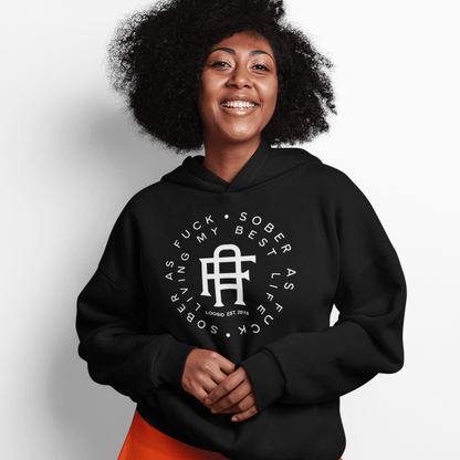 Loosid Living My Best Life Recovery Hoodie featuring the design