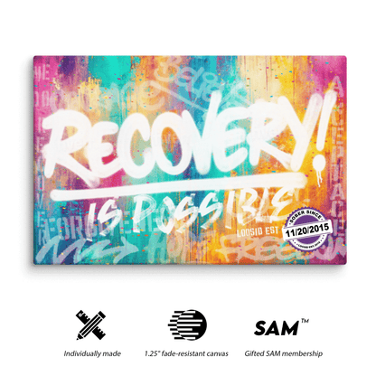 Recovery Is Possible Sobriety Art fit detail (view 9)