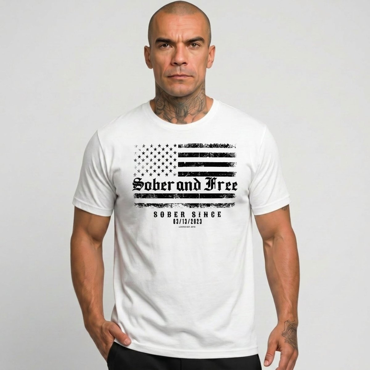 Sober and Free Sober T Shirt fit detail (view 29)
