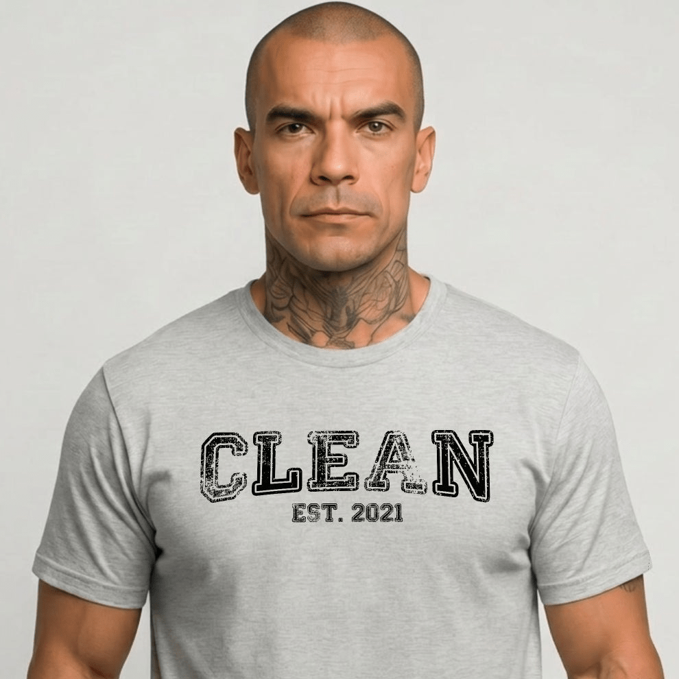 Recovery Year Men's Sobriety Sober T Shirt side view (view 6)