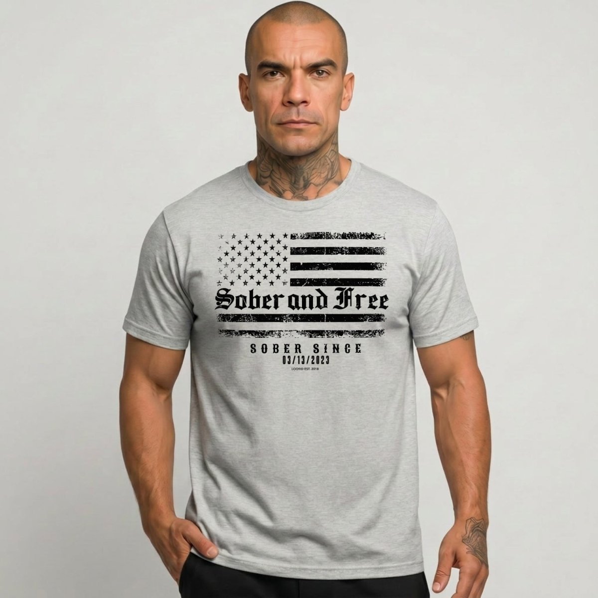 Sober and Free Sober T Shirt featuring the design (view 21)
