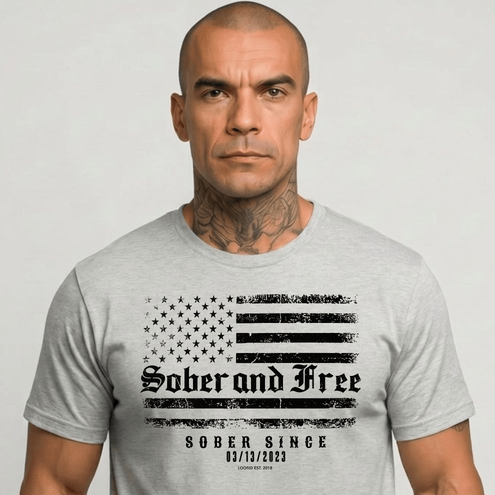 Sober and Free Sober T Shirt fit detail (view 19)