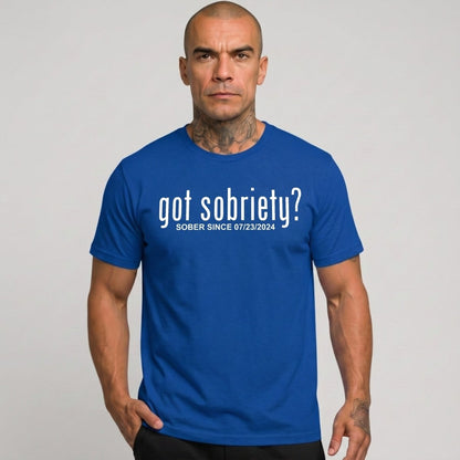 Got Sobriety Sober Since Sober T Shirt close-up view (view 22)