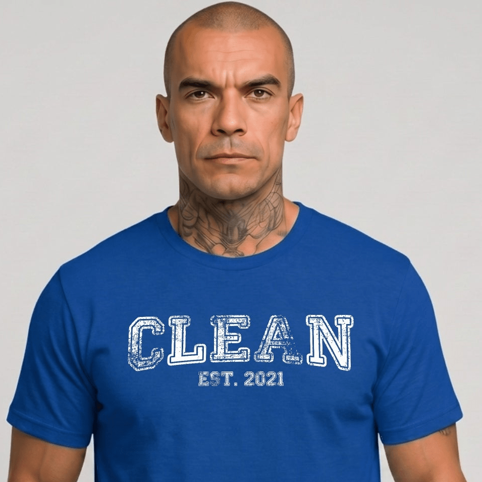 Recovery Year Men's Sobriety Sober T Shirt featuring the design (view 21)